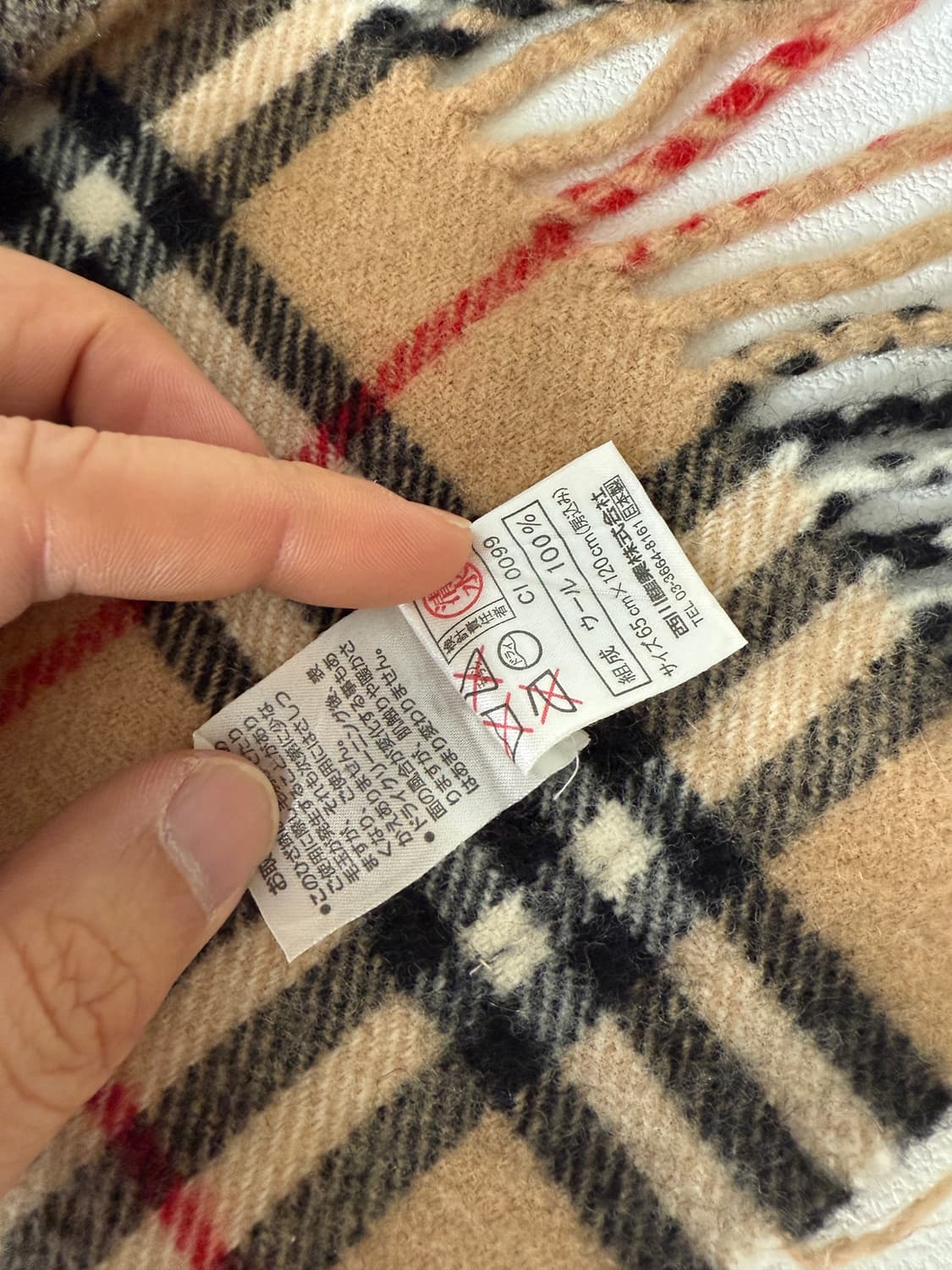 버버리(Burberry) 체크 울 머플러(JAPAN) 상품이미지8