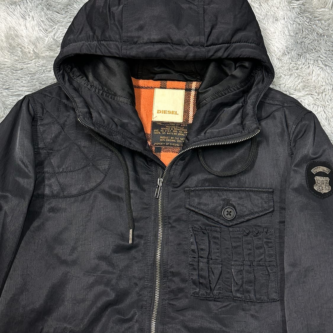 디젤 후드 봄버 점퍼 m 상품이미지2