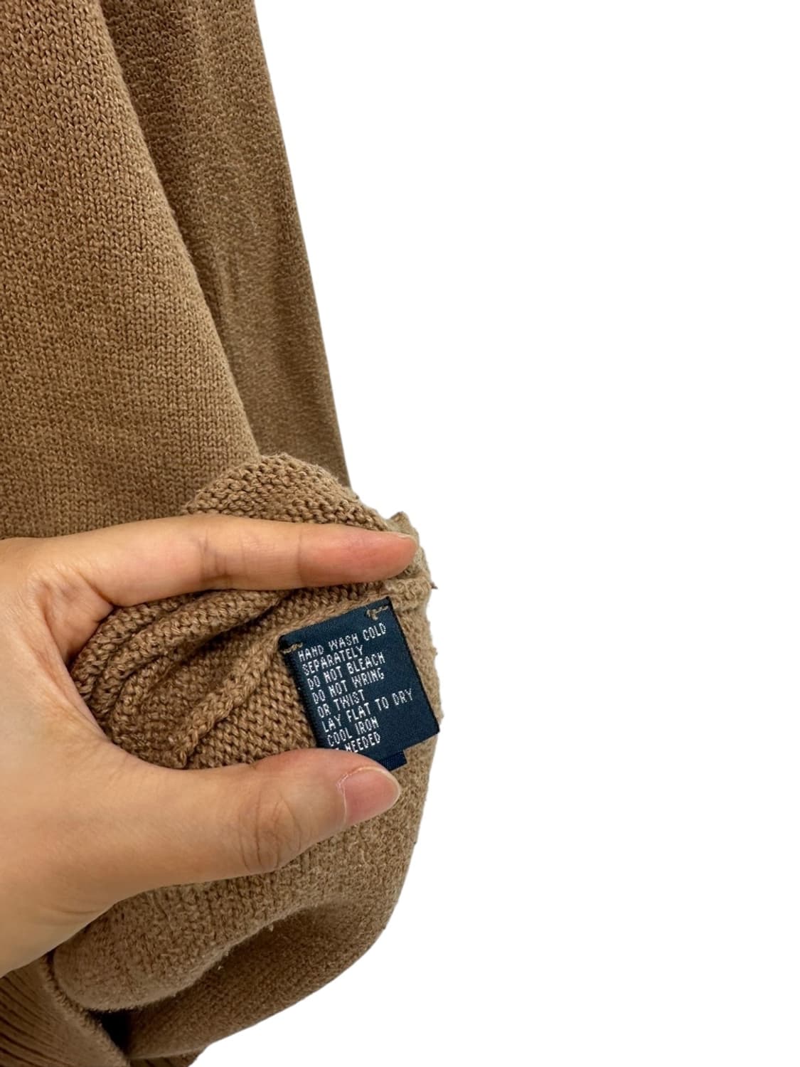 00s 폴로 반집업 니트 브라운베이지 (XL~2XL)  상품이미지9