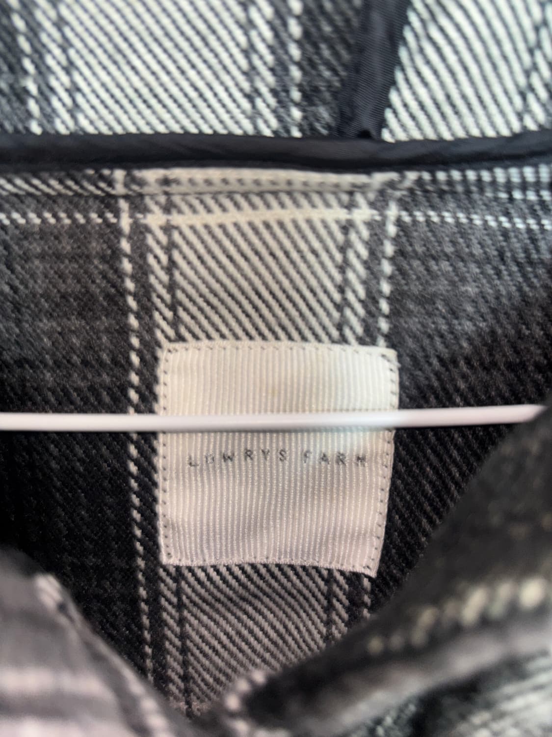 [LOWRYS FARM] 로리즈팜 체크 후드 케이프 상품이미지2