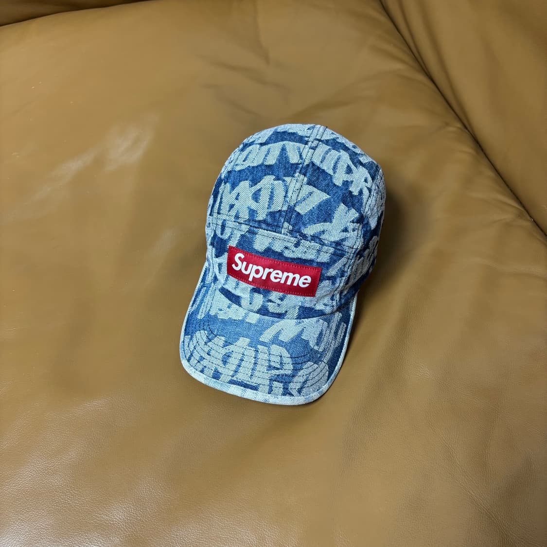 Supreme 슈프림 데님 캠프캡 모자 (Washed Denim) 상품이미지1