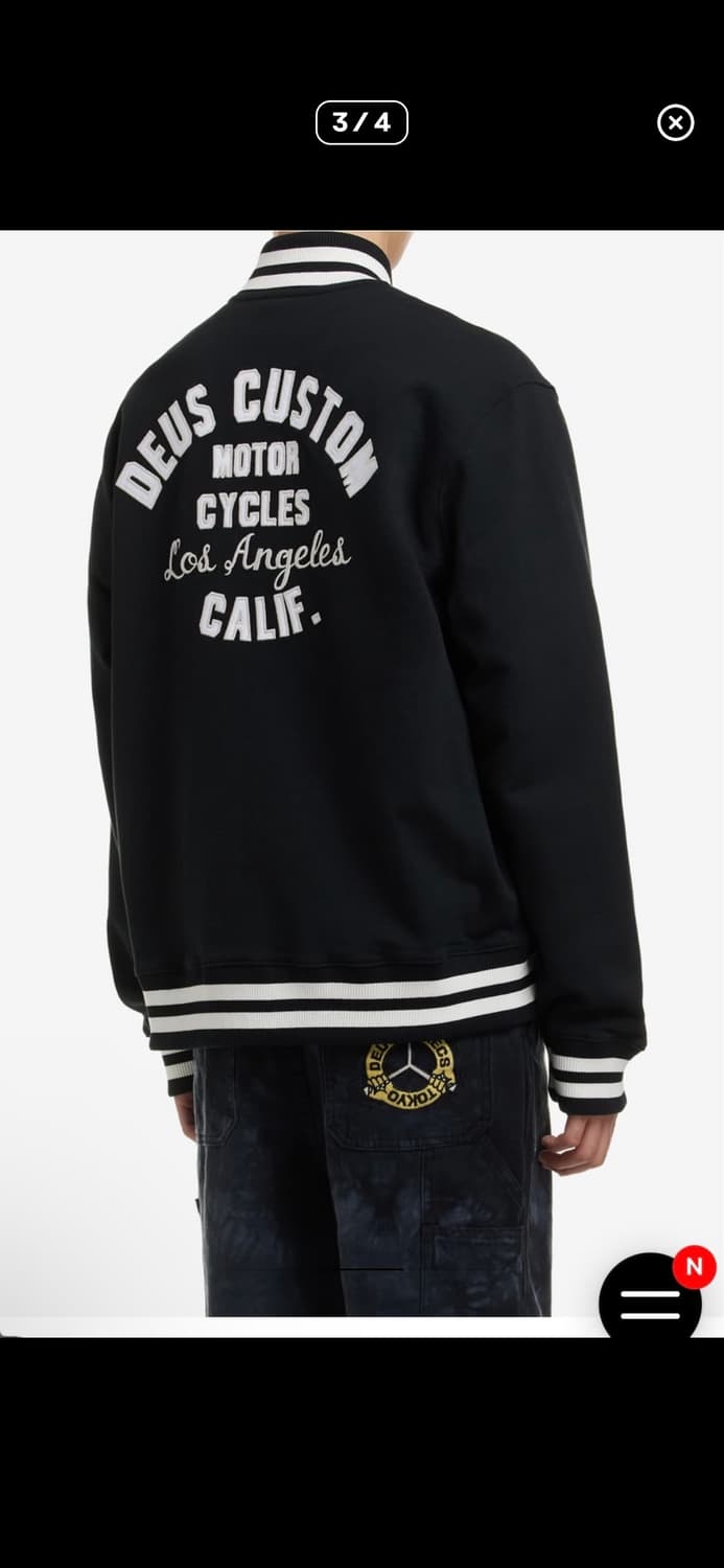 데우스 패트론 후리스 봄버 화이트 L 상품이미지2