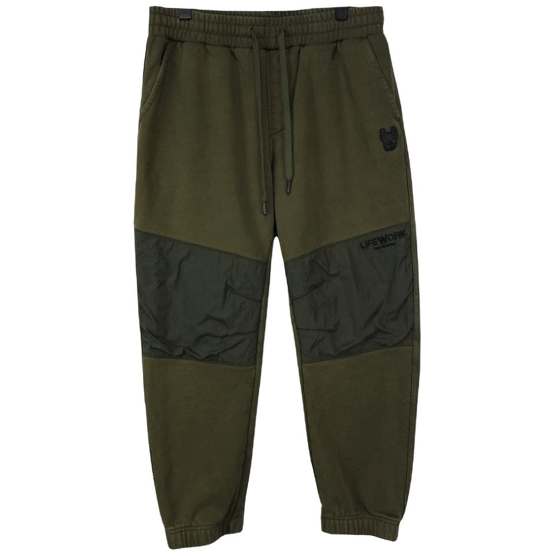 [라이프워크] 로고 자수 나일론 도킹 후드 조거 스웻 셋업 M18868 상품이미지4