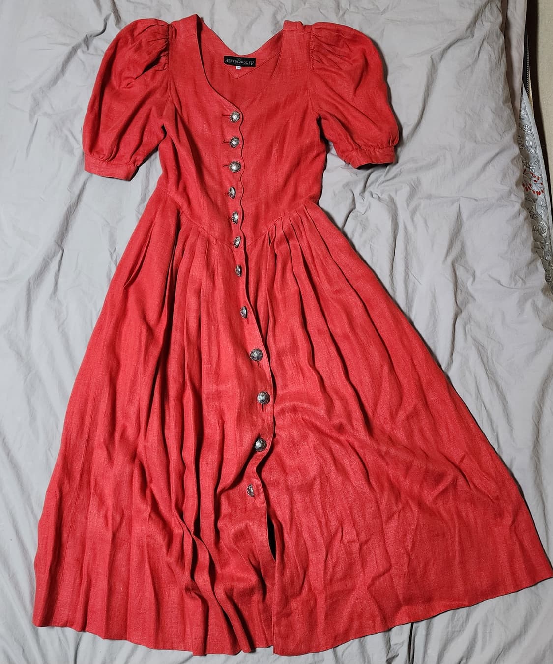 유럽 빈티지 린넨 원피스 상품이미지1