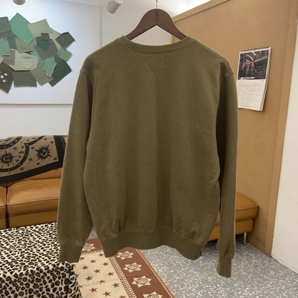 디스이즈네버댓 빈티지 레트로 올리브카키 맨투맨 S C09690 상품이미지4