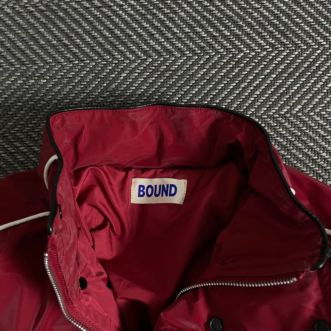 BOUND 빈티지 라이닝 사틴 바이커 자켓y 3165 상품이미지6
