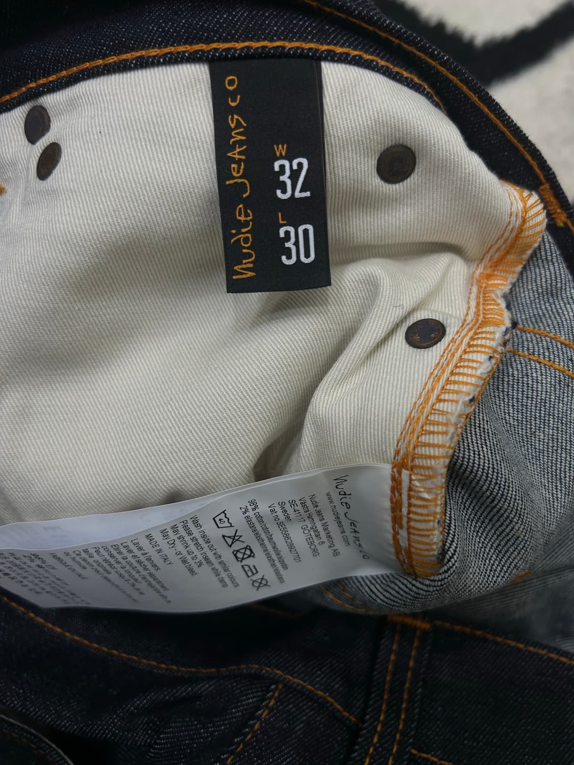 [32]누디진 씬핏 데님팬츠/스판/생지 상품이미지5