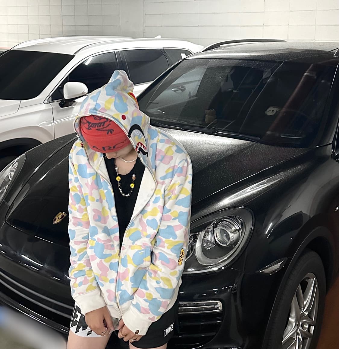 베이프 캔디 카모 샤크후드집업 한정판 팝니다(XL) 상품이미지8