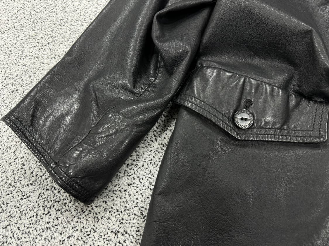 할리데이비슨 90s 레더 코트 상품이미지3