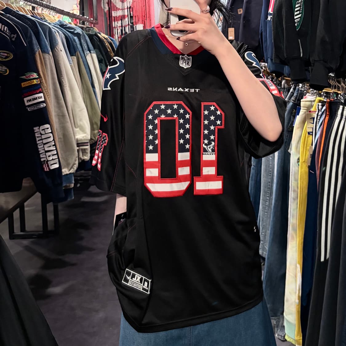 [IM] NFL X NIKE 휴스턴 텍산스 No.10 HOPKINS 블랙 상품이미지3