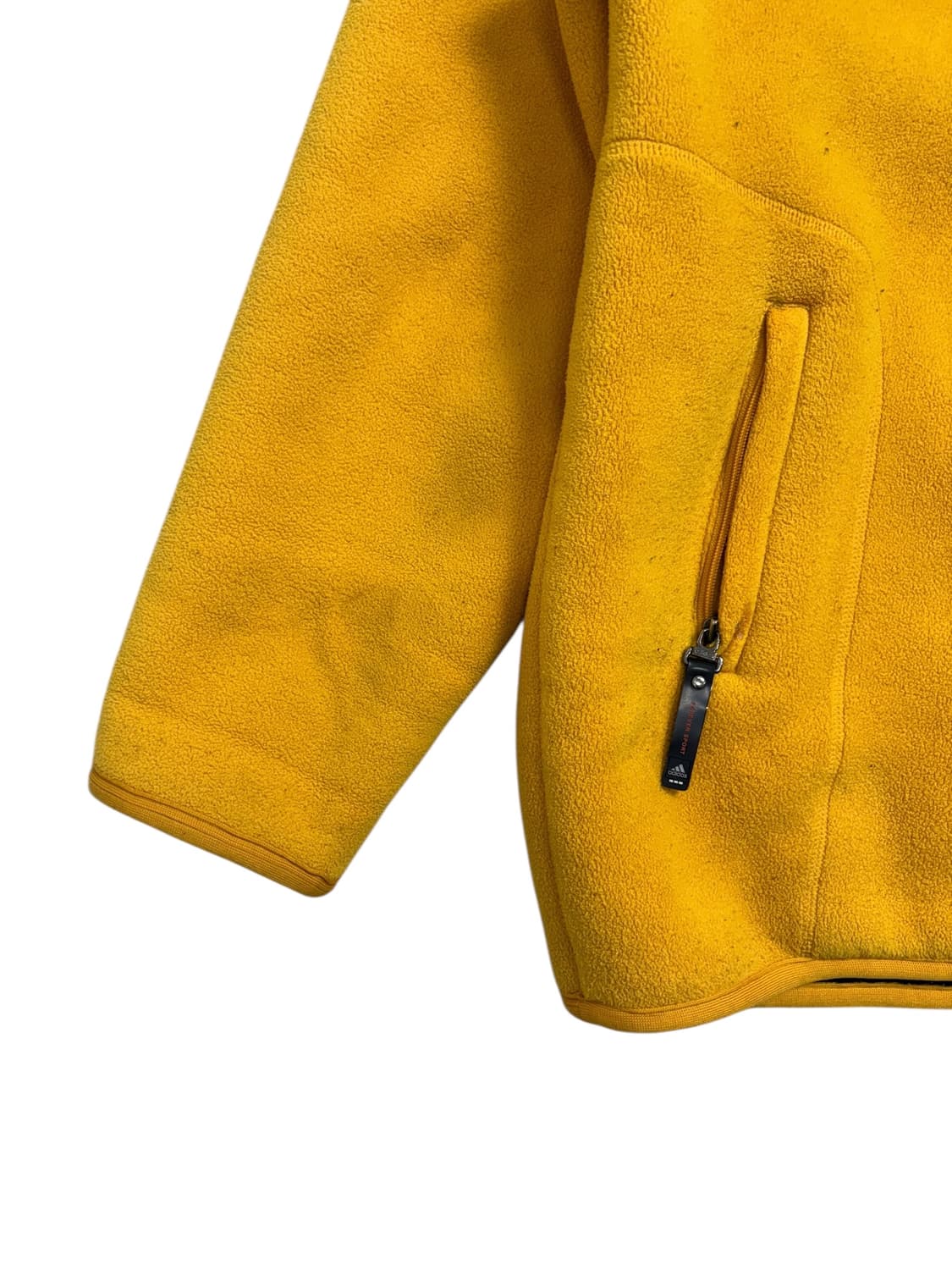아디다스 플리스 후드집업 옐로우 상품이미지2
