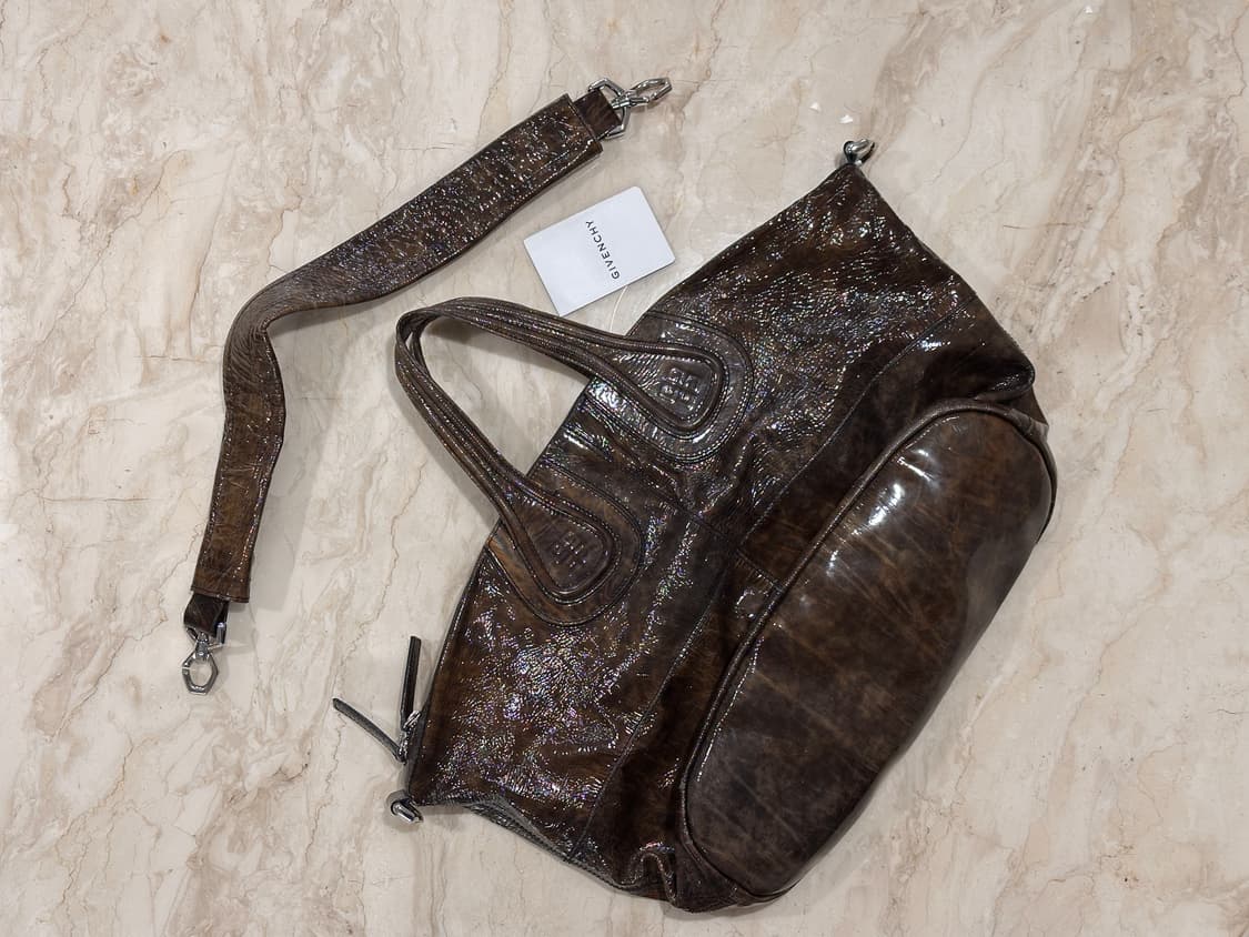 Green Crinkle Patent Leather Nightingale 상품이미지2