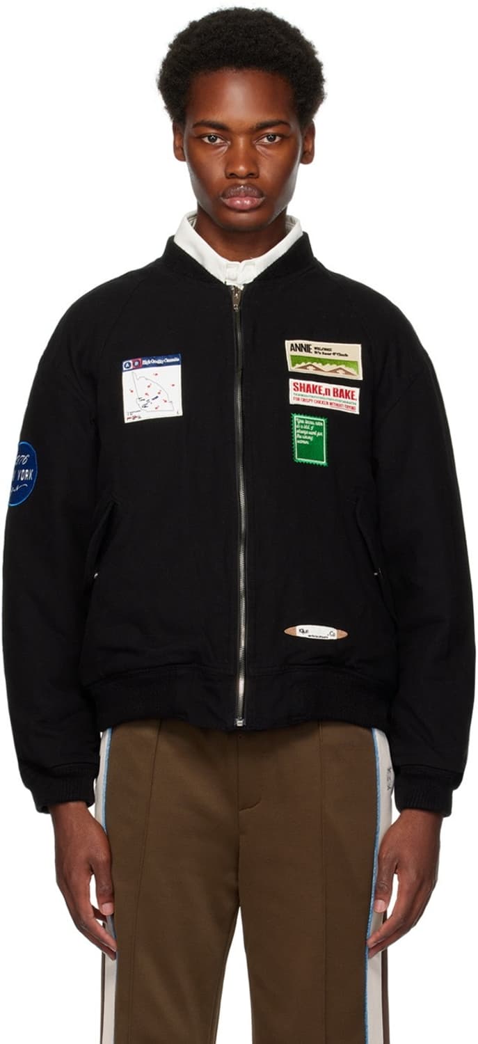 Kijun 패치 봄버 자켓 상품이미지3