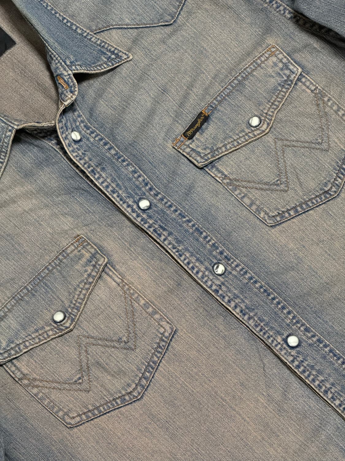 랭글러 웨스턴 데님셔츠 Wrangler Western shirt [XL] 상품이미지6