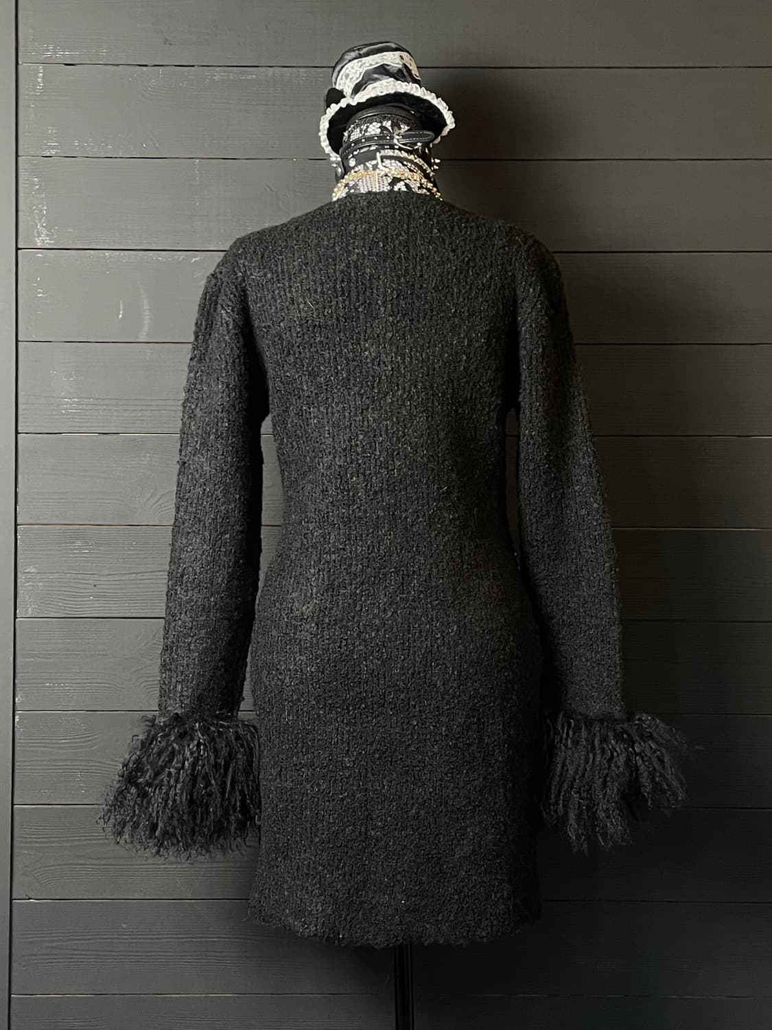 RADY 라디 큐빅 퍼 니트 블랙 가디건 상품이미지3