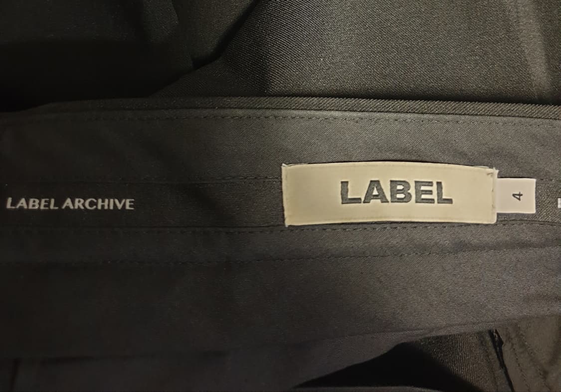 라벨아카이브 릴렉스핏 핀턱 슬랙스 블랙 (4사이즈) 상품이미지4