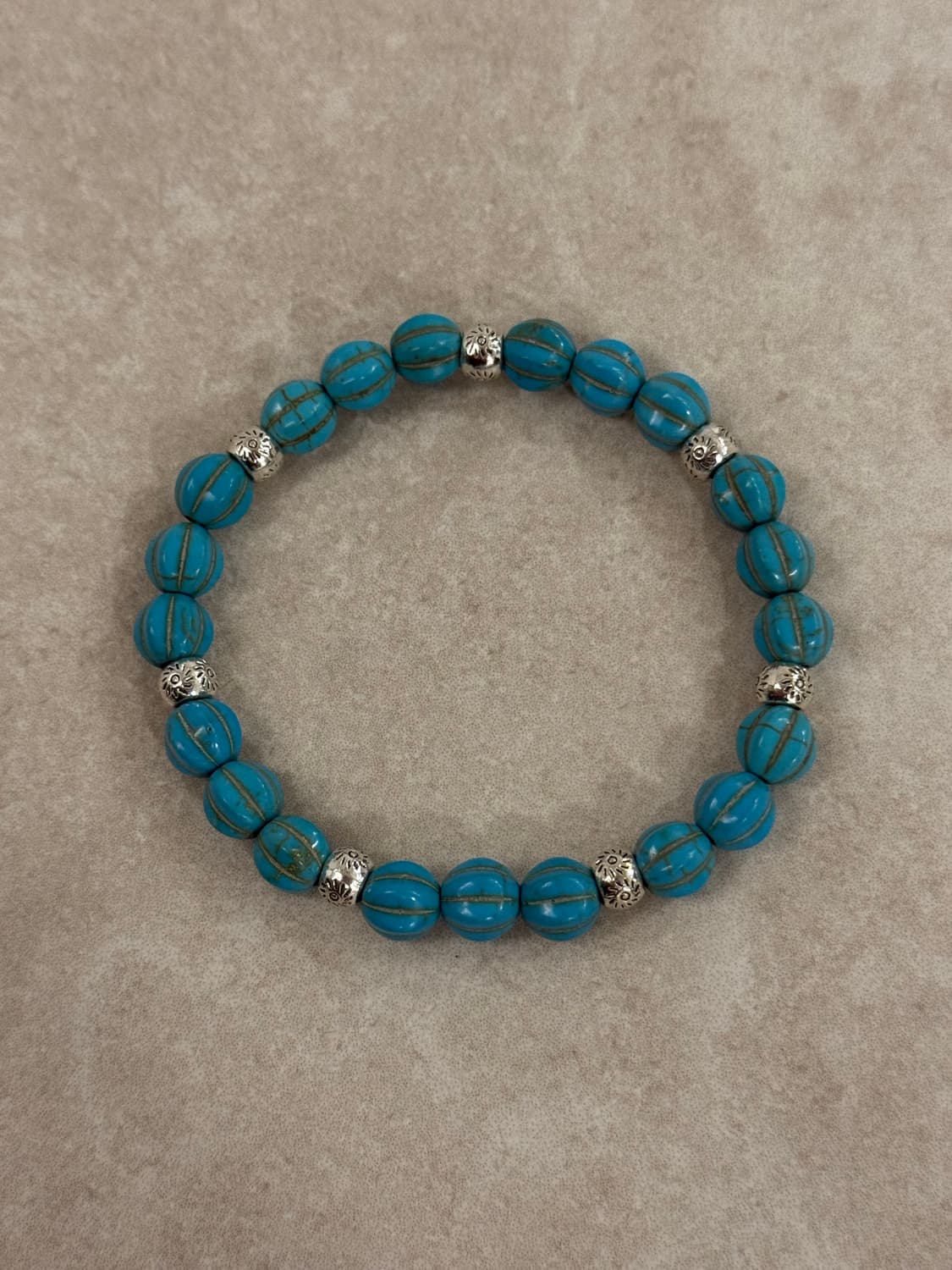 터키 산호석 실버포인트 팔찌 상품이미지1