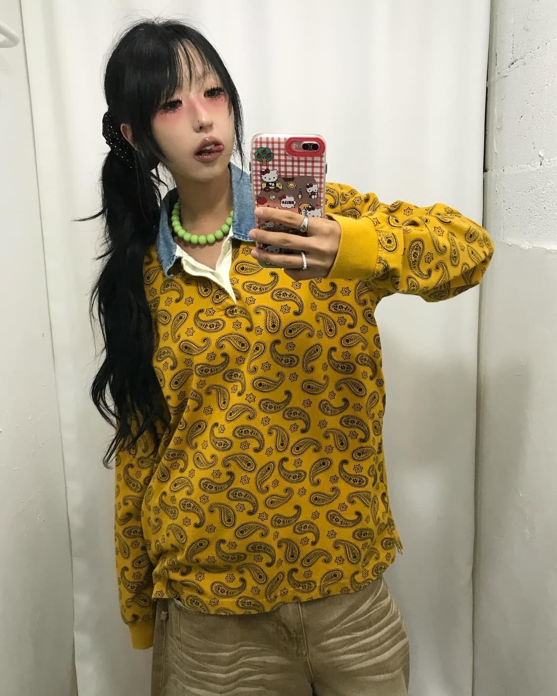 Stussy Paisley Pattern Rugby T-shirt   상품이미지5