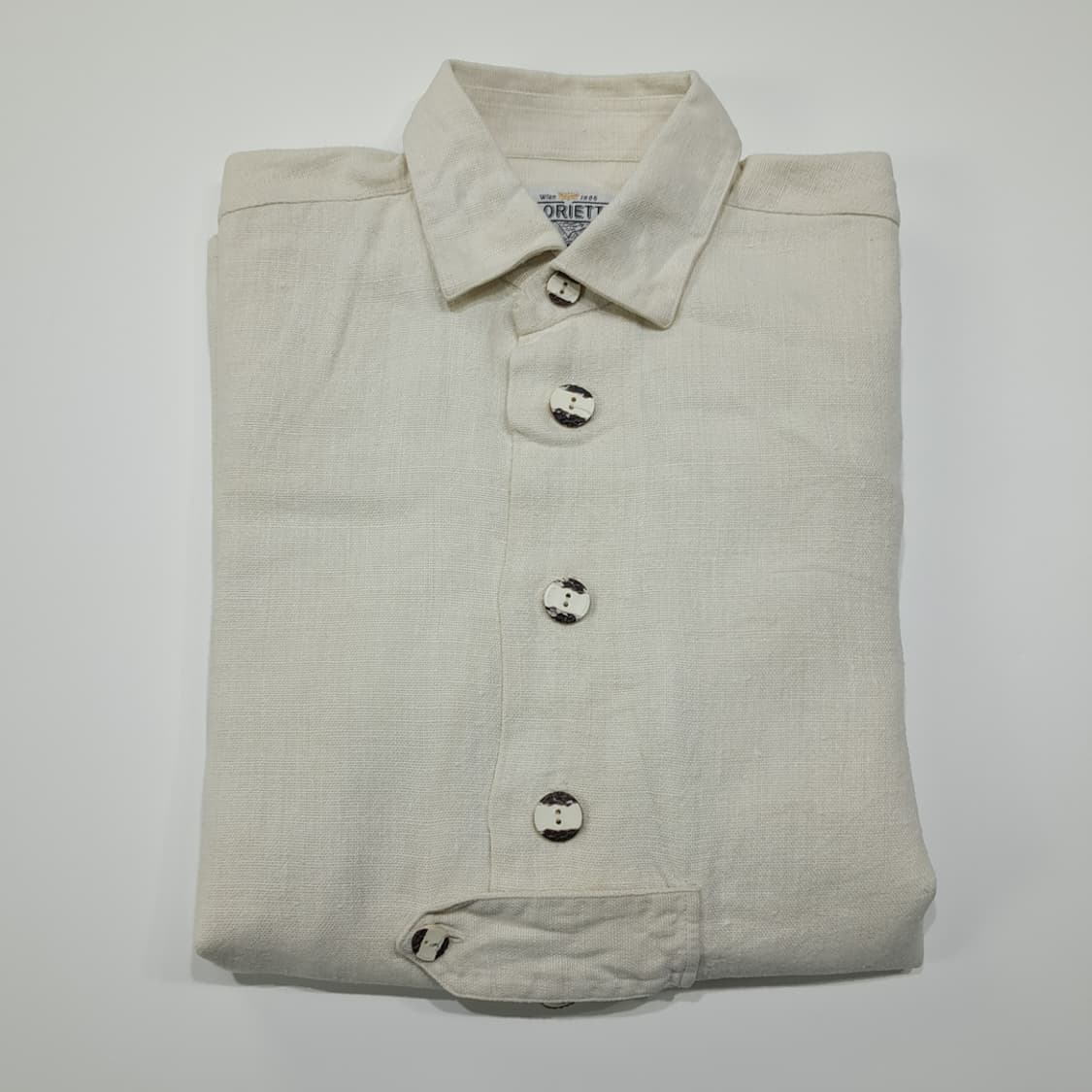 CL694 M 글로리에떼 90s 독일 트라흐텐 바바리안 알펜 린넨 셔츠 상품이미지7