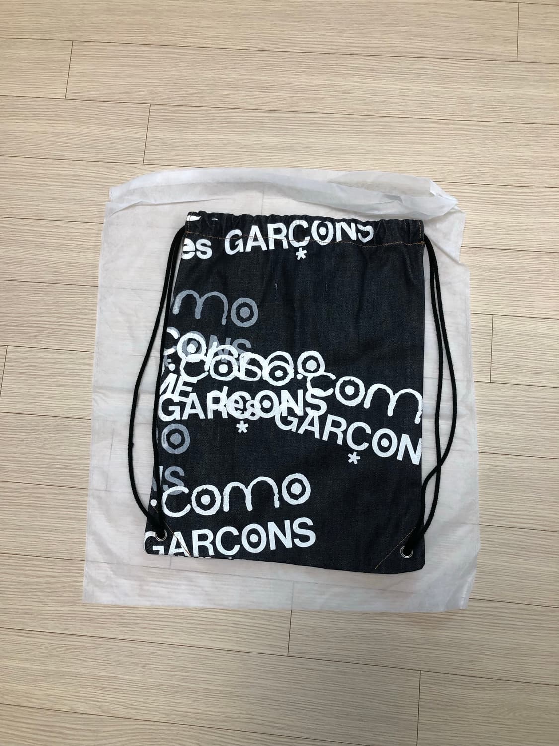 junyawatanabe x 10corsocomo 데님 스트링백팩 냅색 상품이미지1