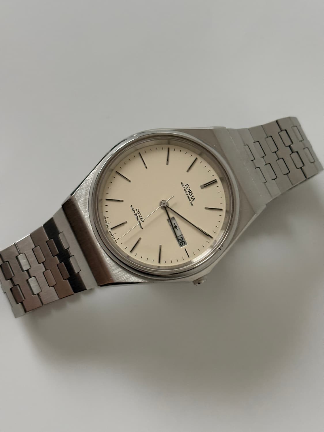 1990s Forma Cream Dial Silver Quartz 상품이미지4