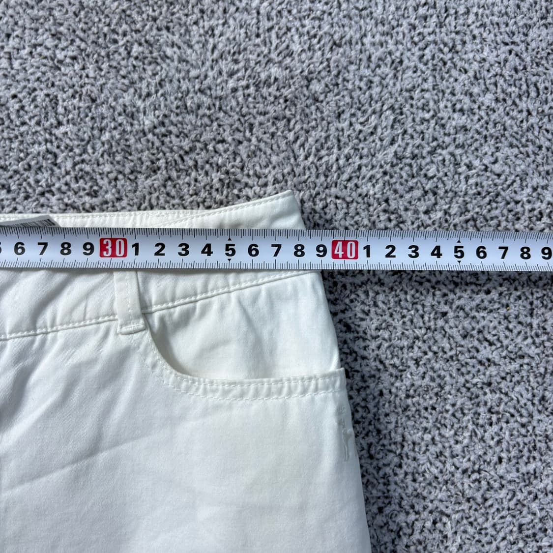 67-91 헤지스 여성 화이트 팬츠 0325J 상품이미지5