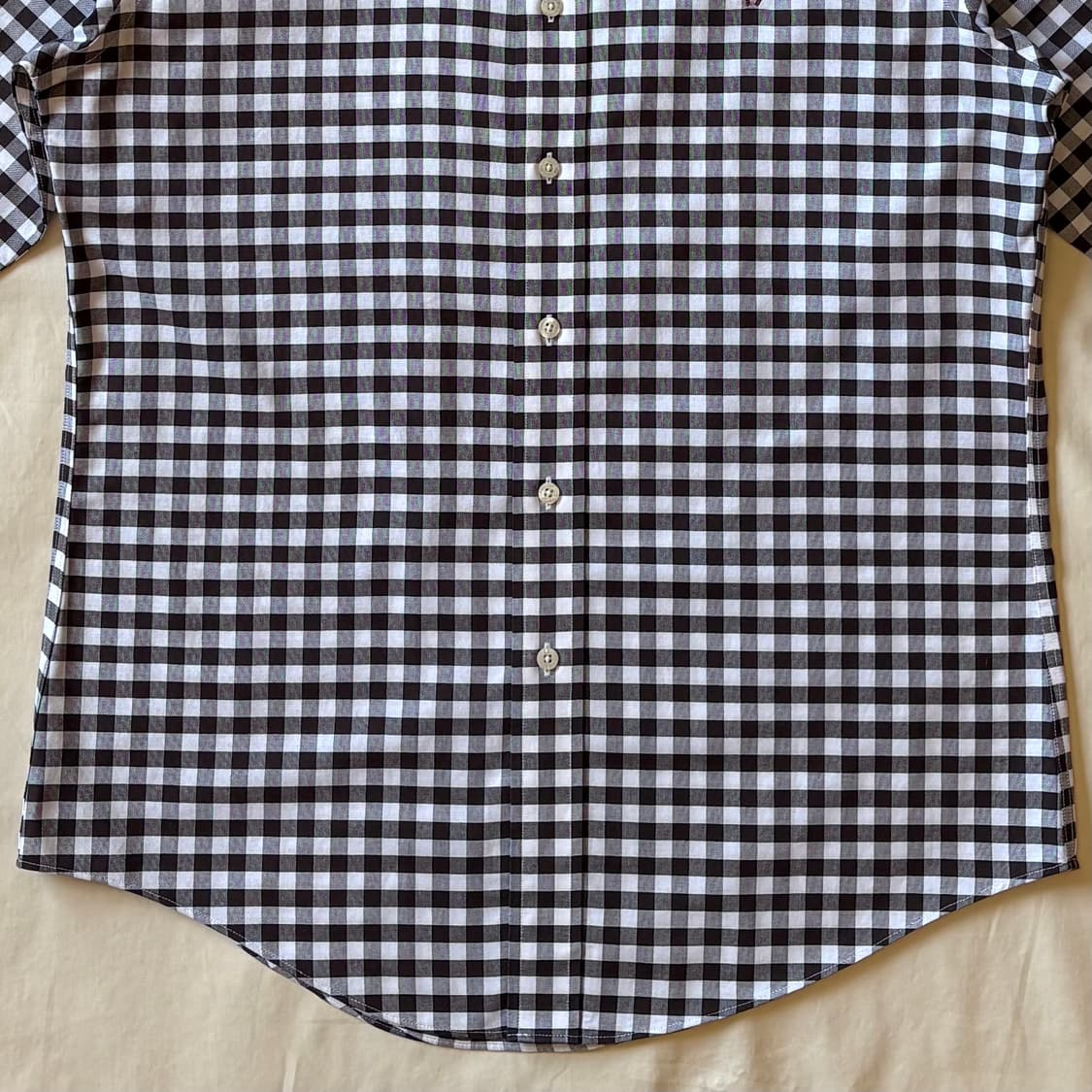 [M/100-102] Brooks Brothers 브라운 깅엄 체크 폴로 상품이미지5