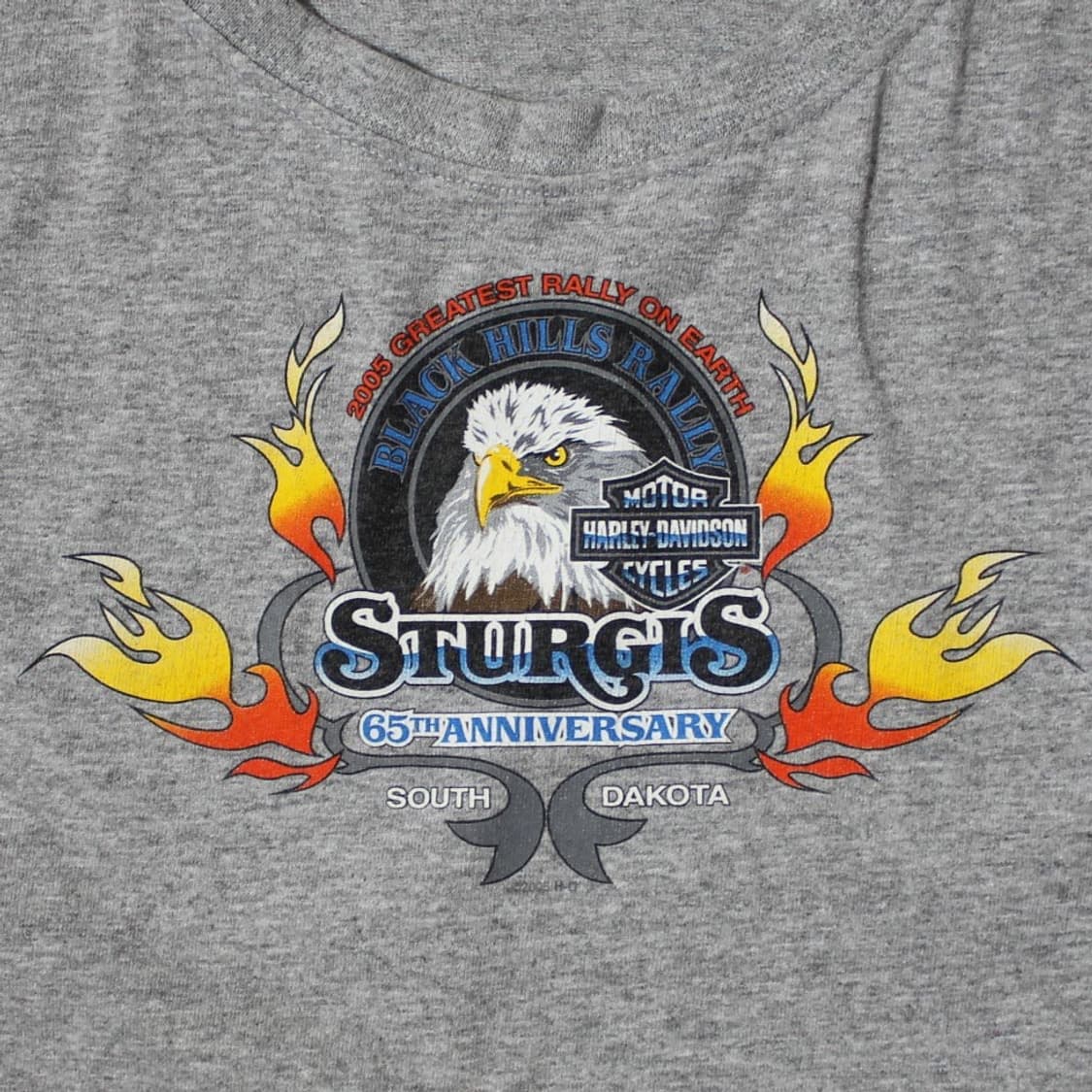 2005 Harley-Davidson 할리 데이비슨 이글 프린팅 반팔 상품이미지3