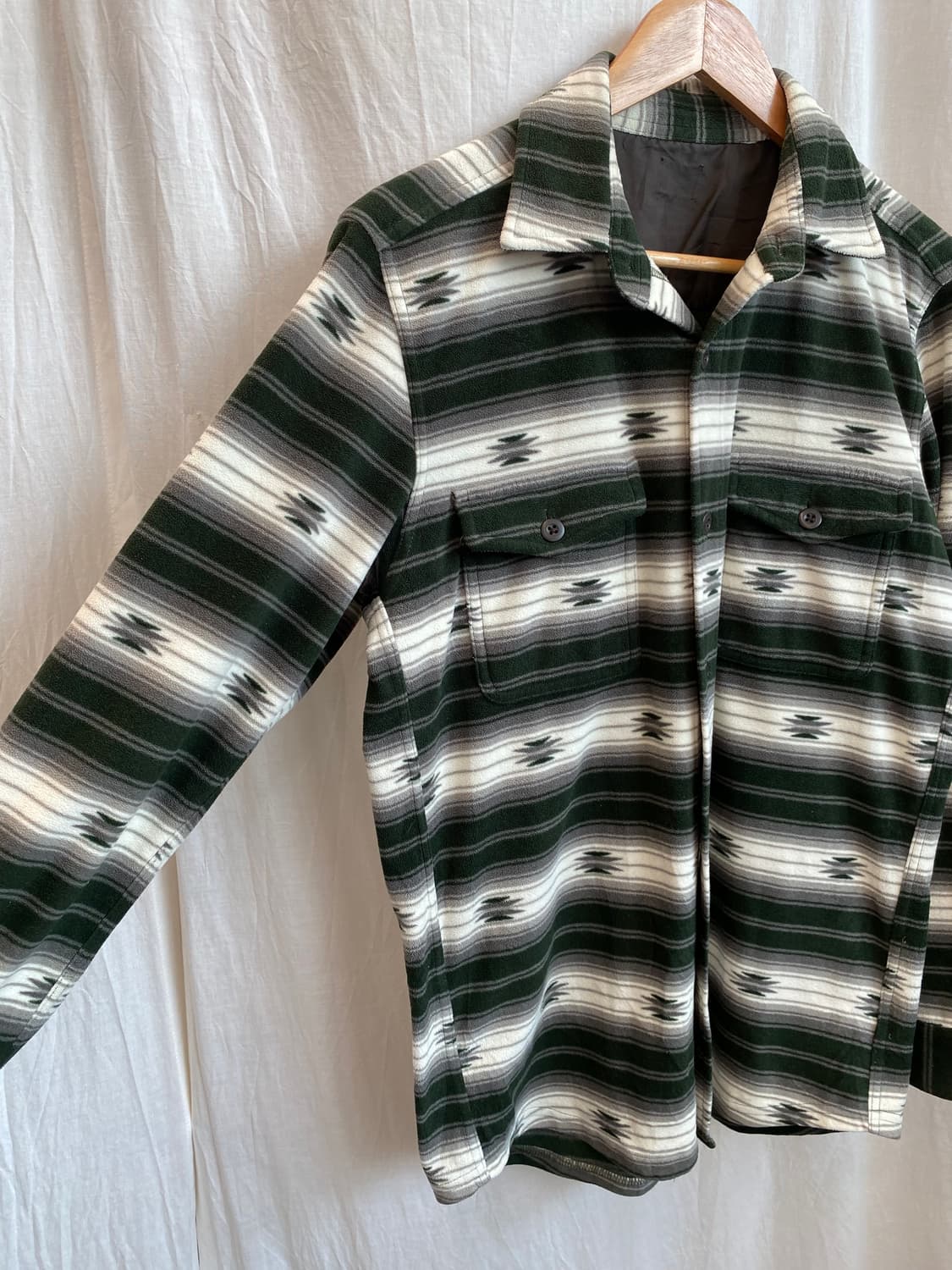 UNIQLO 에스닉 플리스 셔츠(MEN M) 상품이미지4