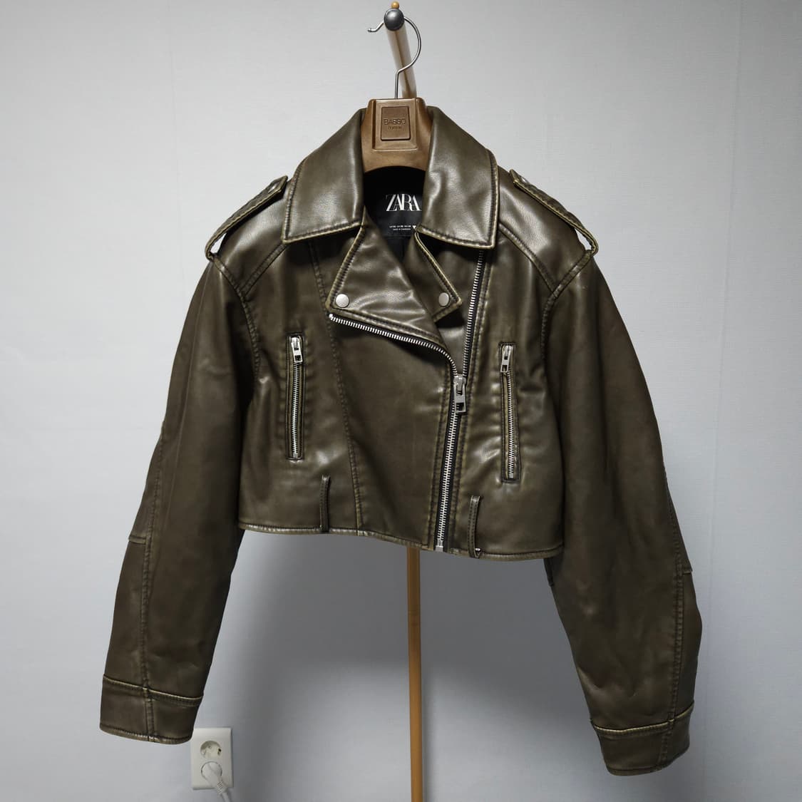 XS ) 자라 여성 크롭 라이더 자켓 상품이미지1