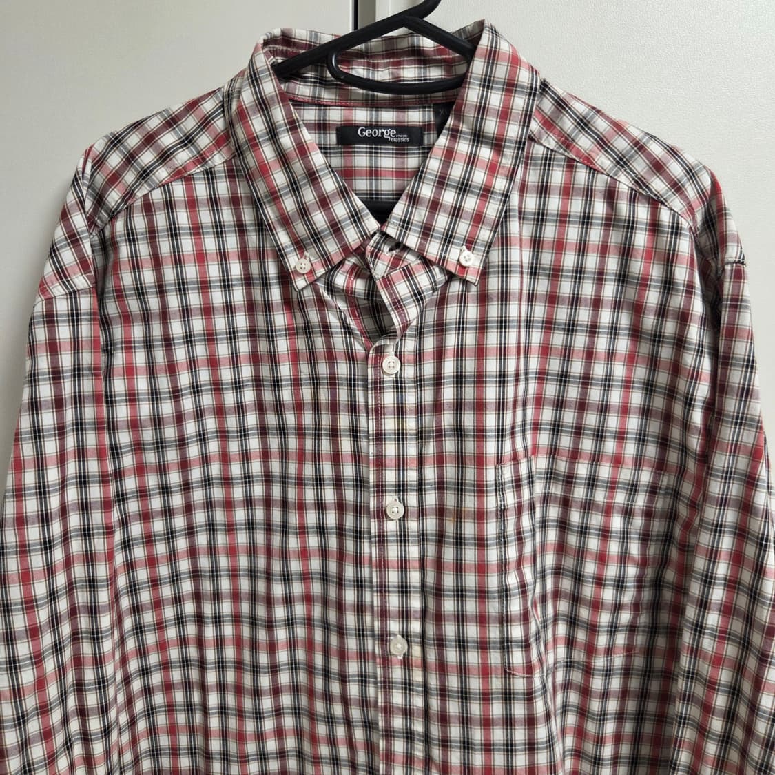 George 아메리칸 체크 셔츠 2XL-3XL(110-115) 상품이미지2