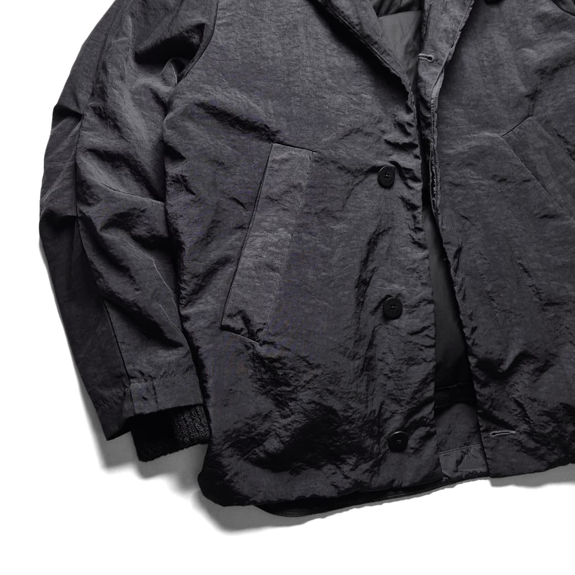 [105] 트랜짓 22FW 울 라이닝 패딩블루종 상품이미지4