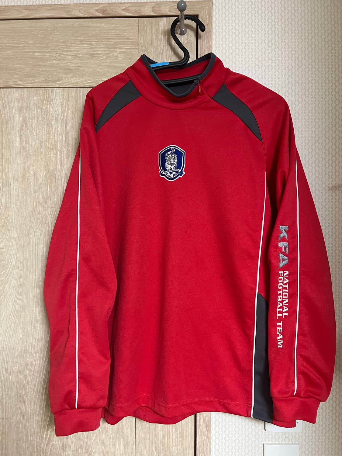 Kfa 대한민국 국대 레드 트레이닝 쉘탑 상품이미지1