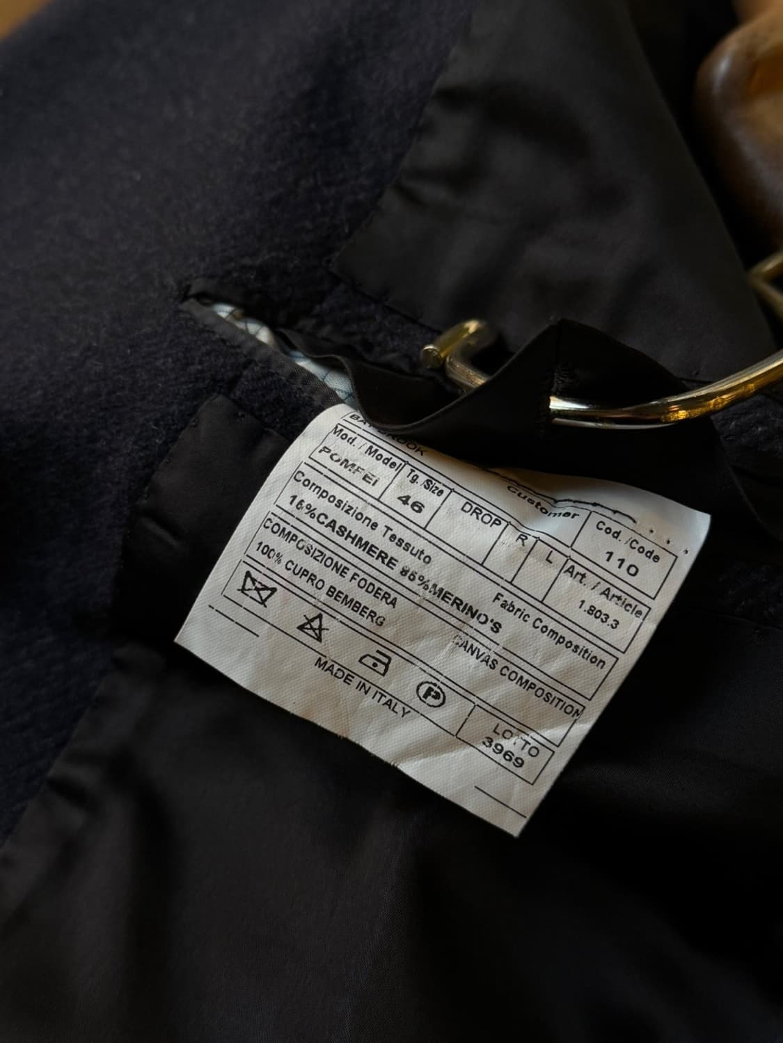 보렐리 캐시미어 탑코트 100 상품이미지6