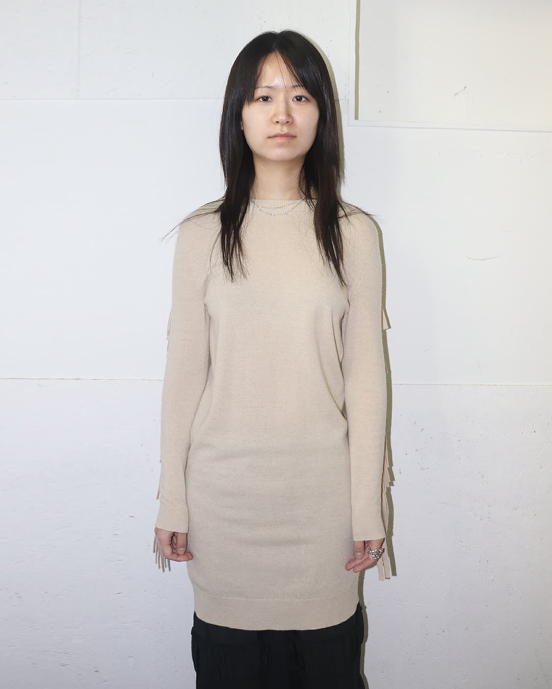 MM6 16AW 프린지 니트 원피스 상품이미지1