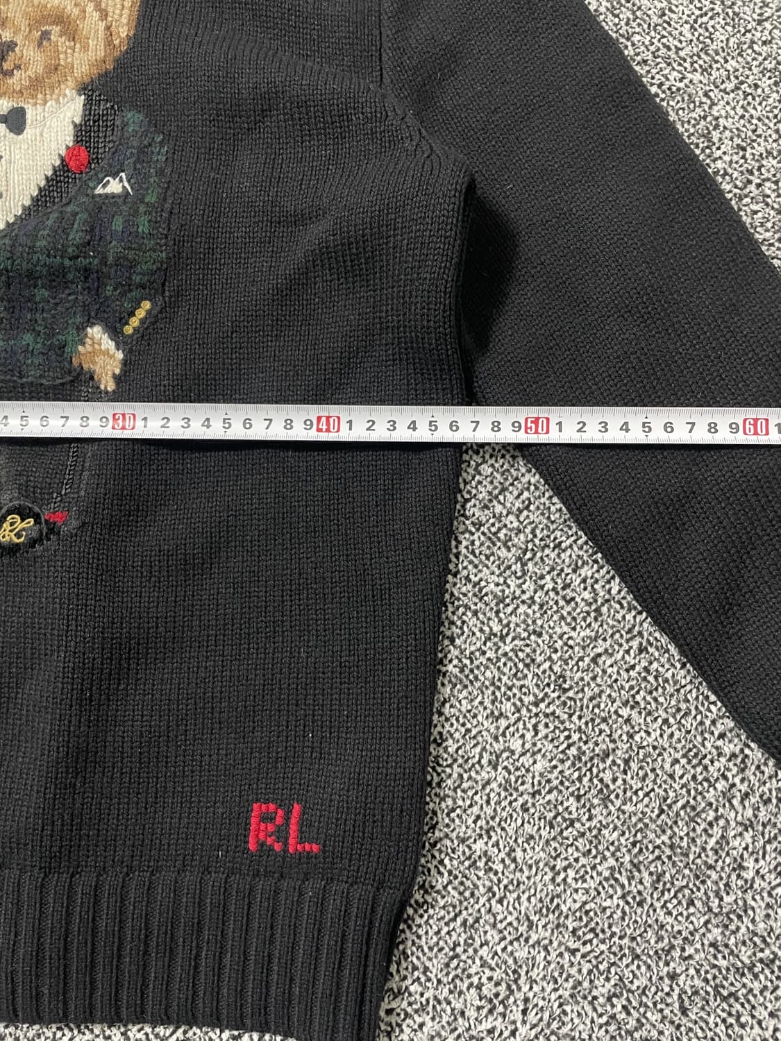 빈티지9. 폴로랄프로렌 마티니 베어 울 캐시미어 스웨터 니트 블랙 상품이미지5