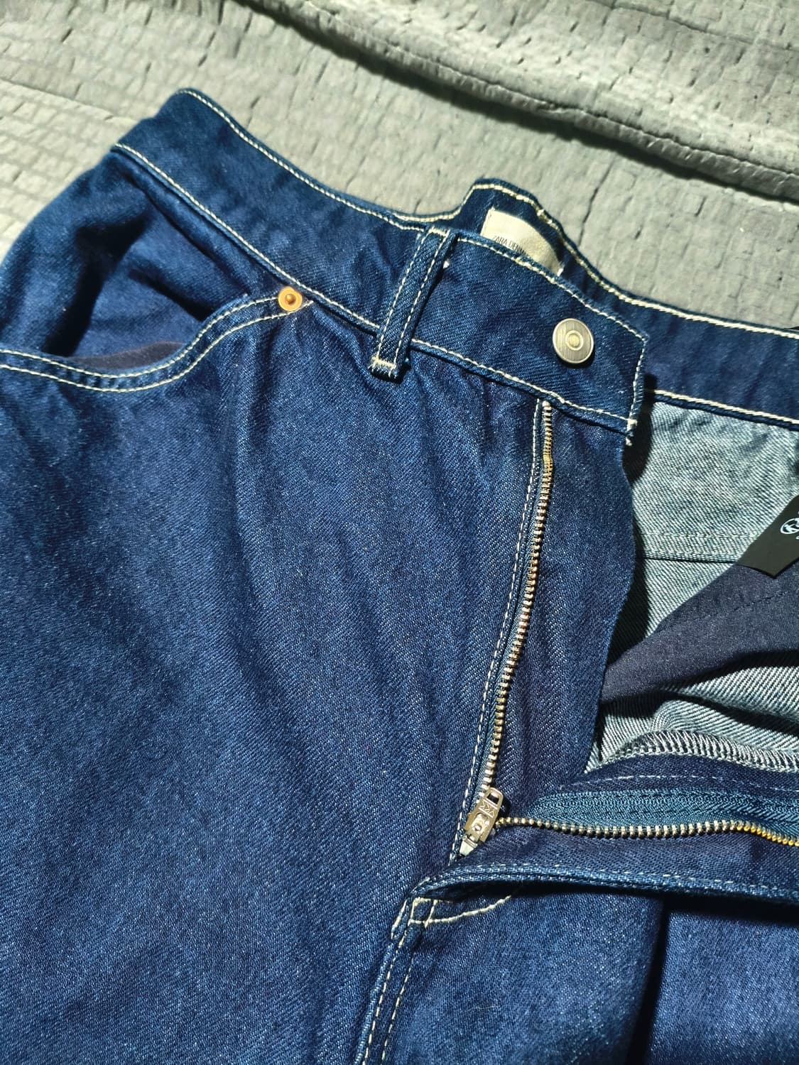 자라 와이드 데님 팬츠 32  1회착 상품이미지3