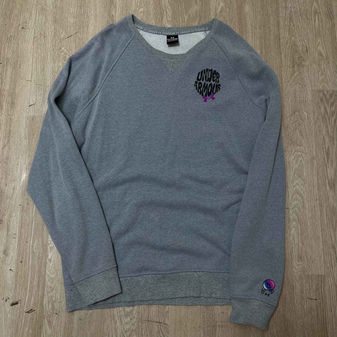 언더아머 그래픽 로고 래글런 맨투맨 티셔츠 [그레이] XXL/110 상품이미지1