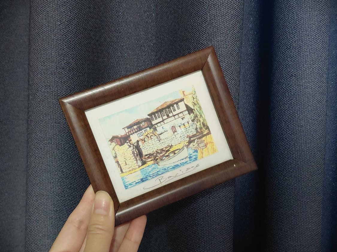 Vintage)빈티지 항구그림 액자 상품이미지3