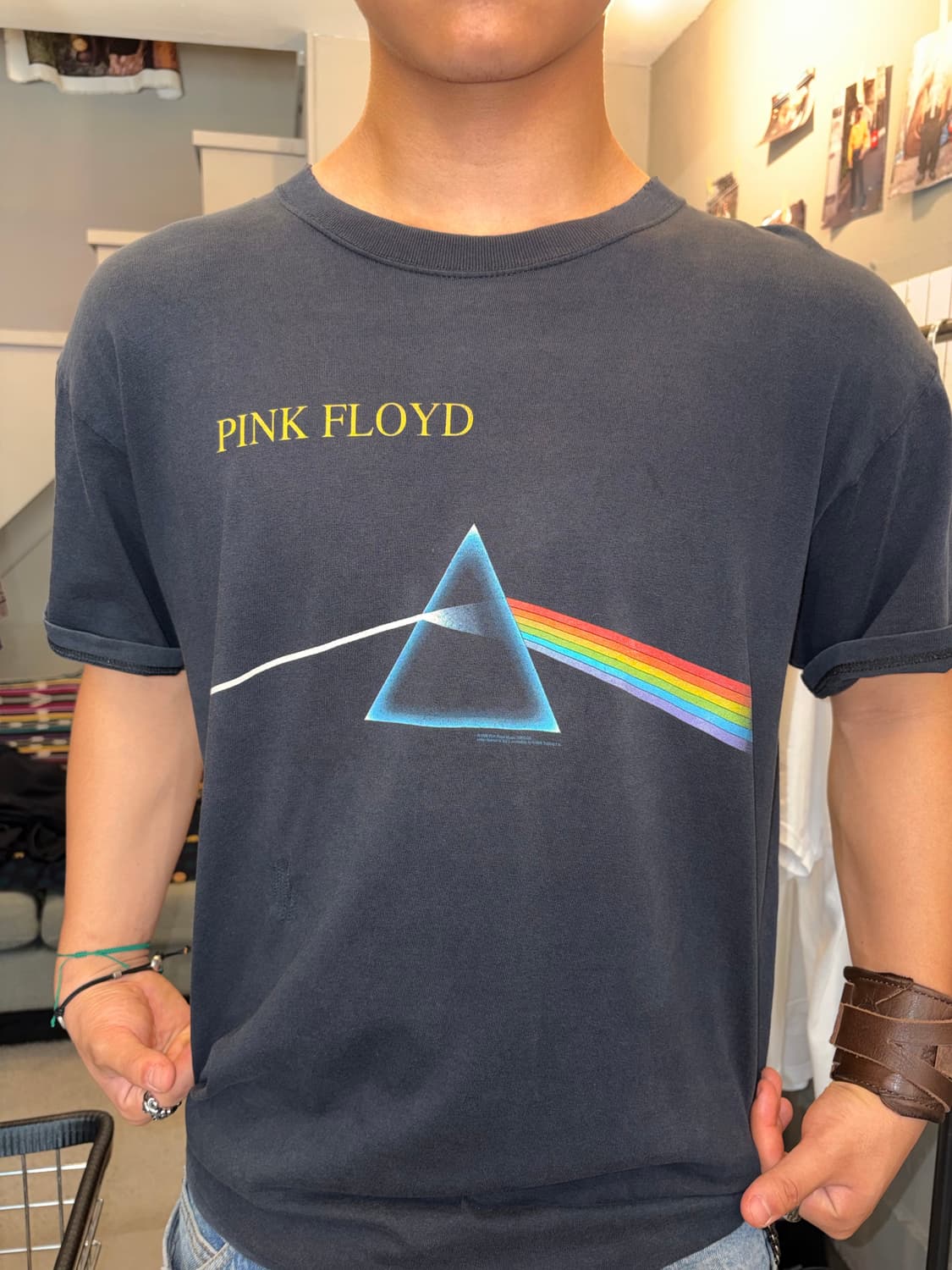 90‘s Pink Floyd artwork faded T-shirt 상품이미지5