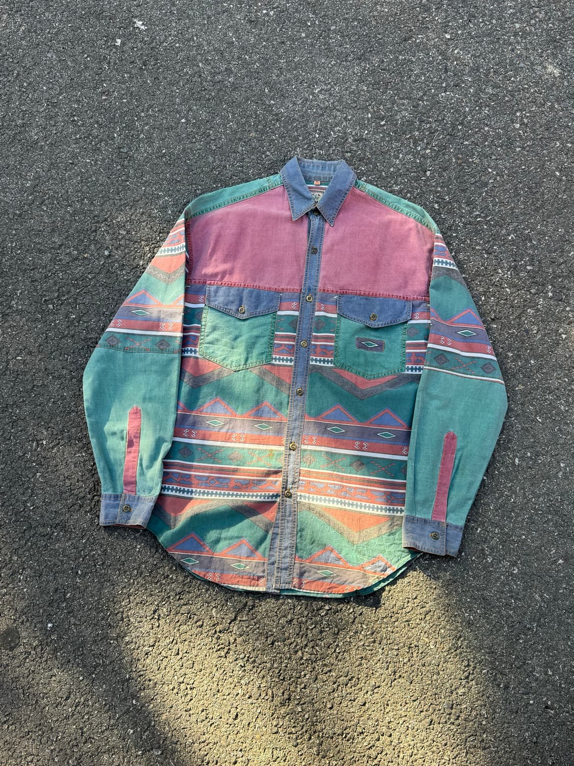 90s 에스닉 나바호 셔츠  상품이미지1