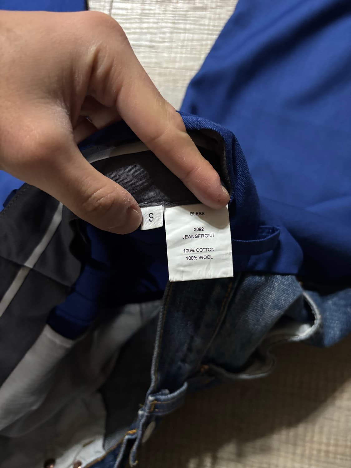 [S] bless n73 jeansfront pants blue 상품이미지5