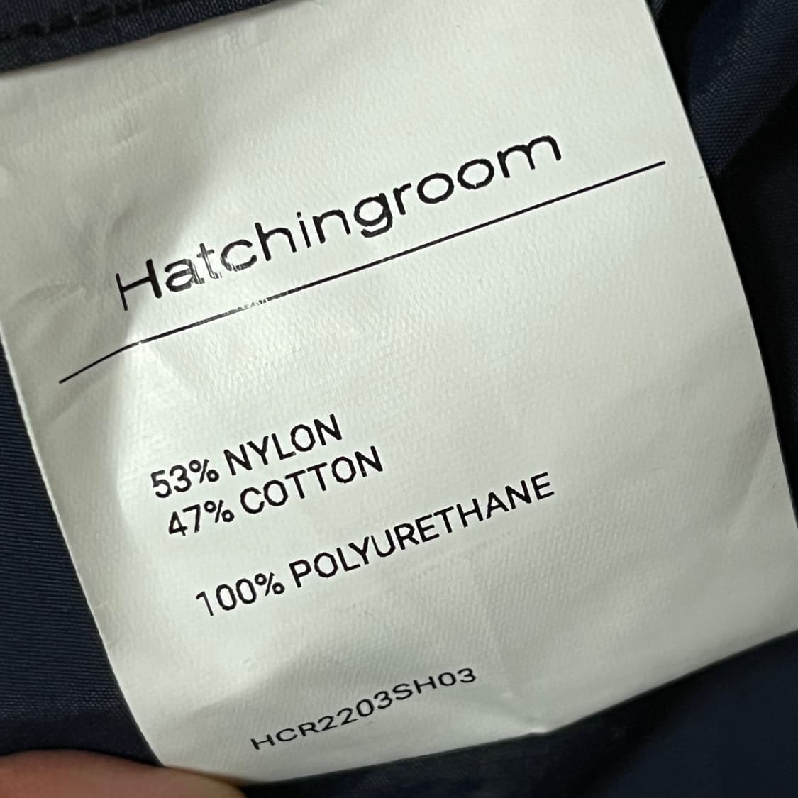 해칭룸 Classic shirt leather navy 3 상품이미지4