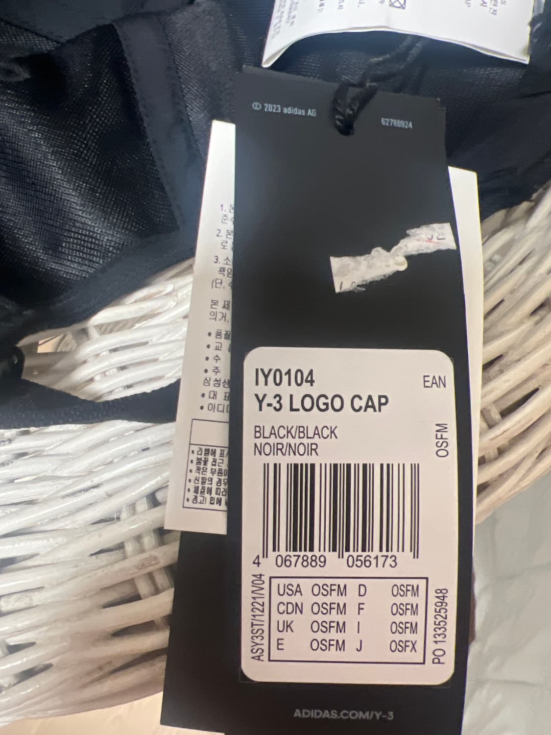 Y-3 클래식 로고 캡 블랙 osfm 상품이미지3