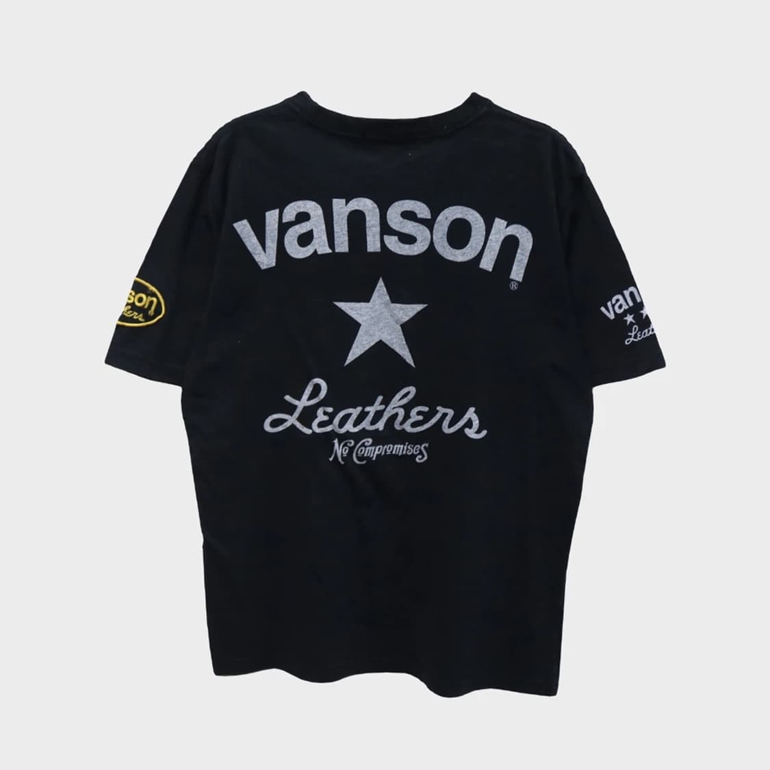 밴슨 레더 로고 반팔 티셔츠 55665 상품이미지1