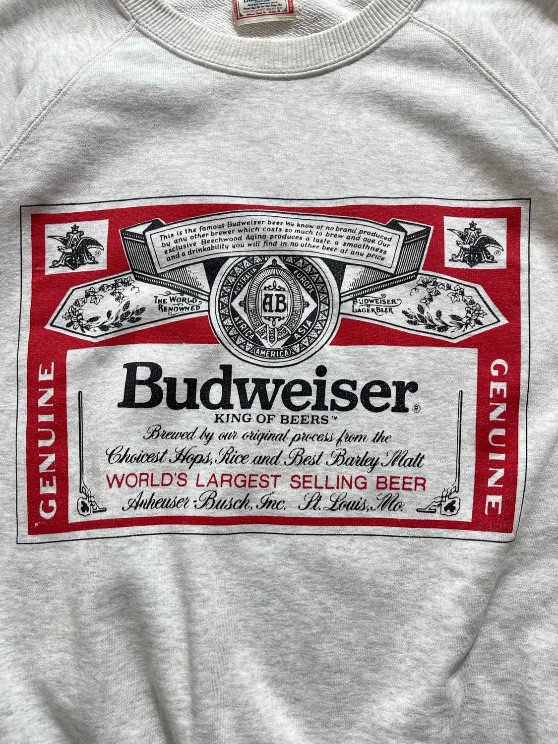 90s 빈티지 버드와이저 스웻셔츠 상품이미지2