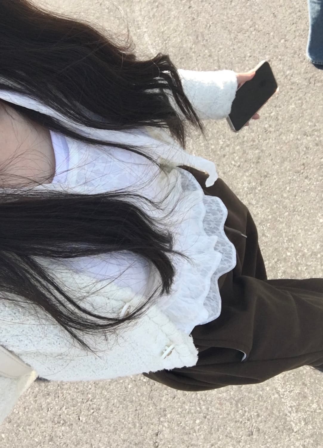 시스루 레이스 프릴t 상품이미지2