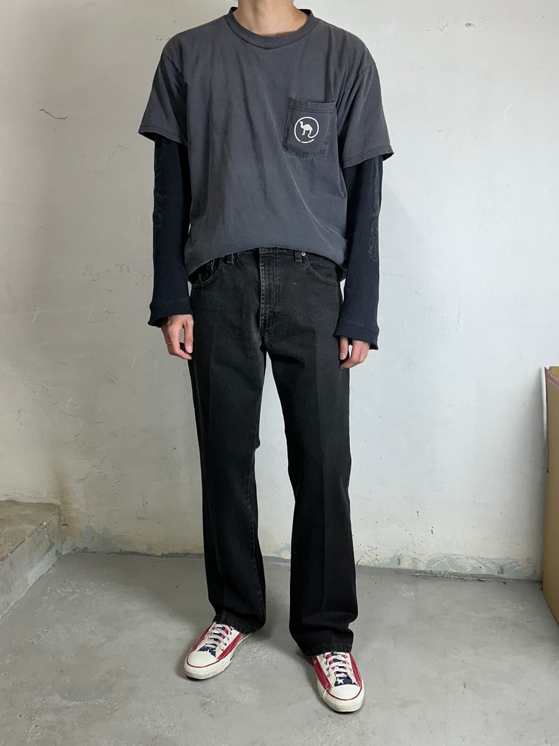 00's 리바이스 517 블랙 부츠컷 플레어진 상품이미지2