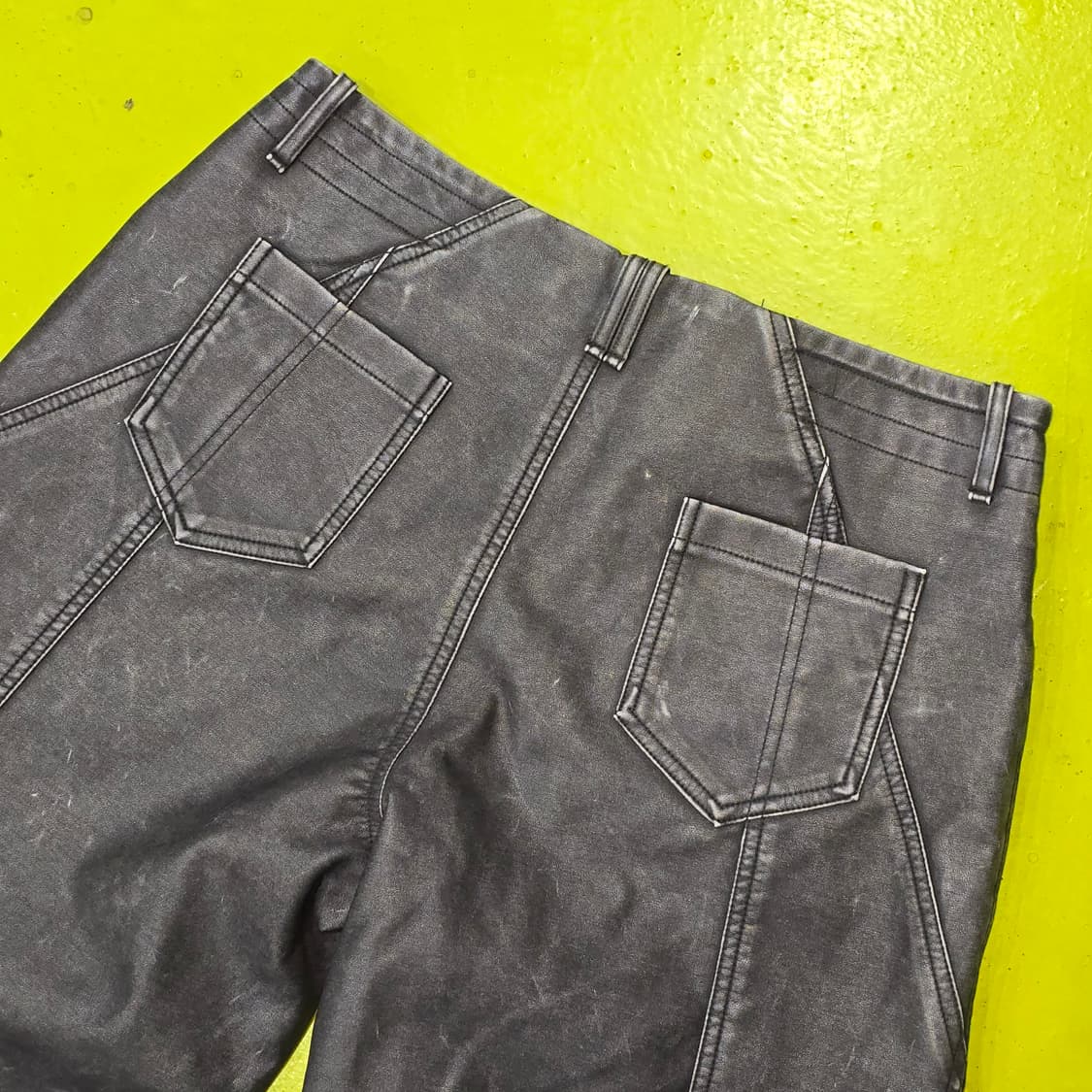 NACHE  레더 부츠컷 팬츠 INDUSTRIAL LEATHER 상품이미지10