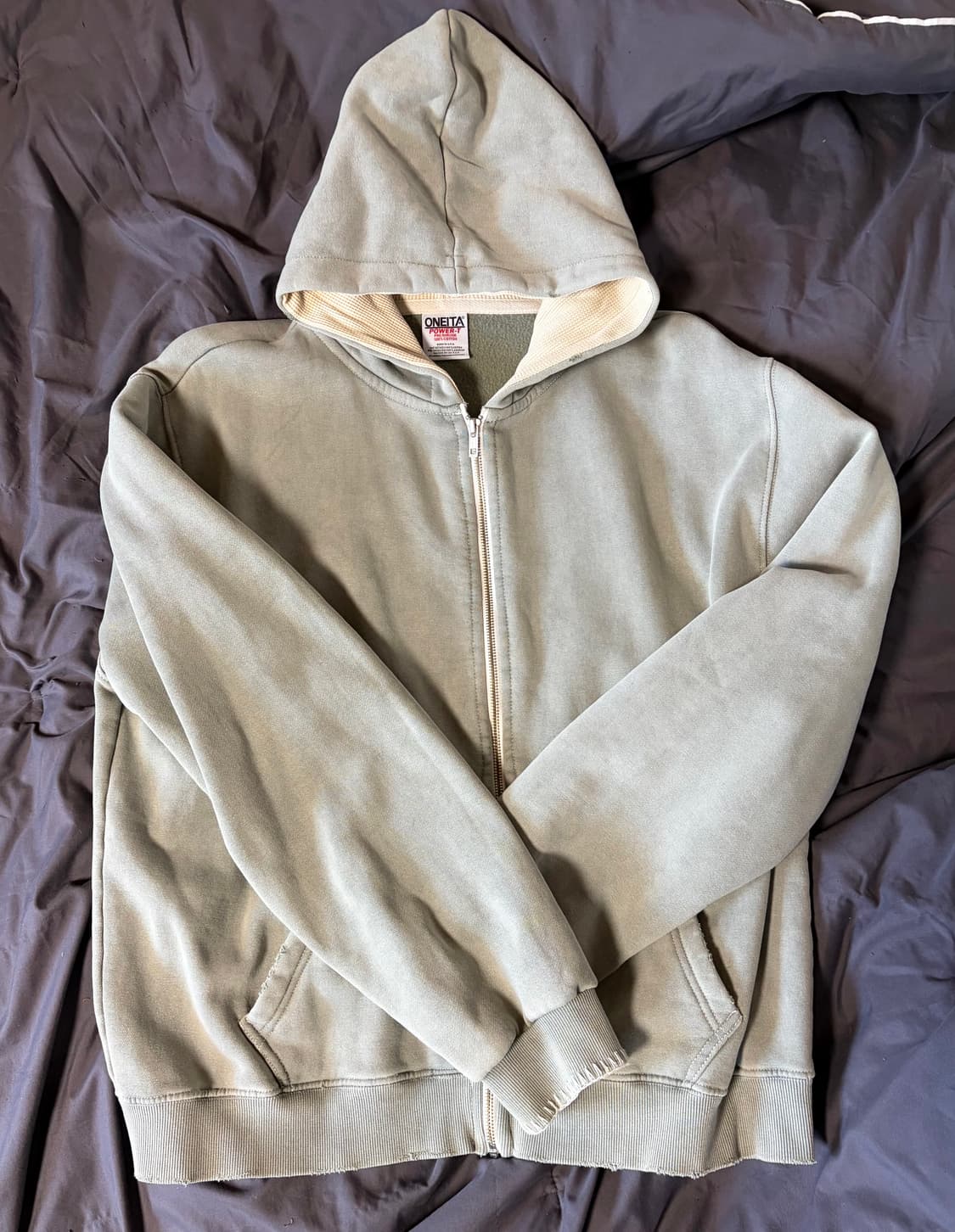 소버샵 후드집업 카키 상품이미지1